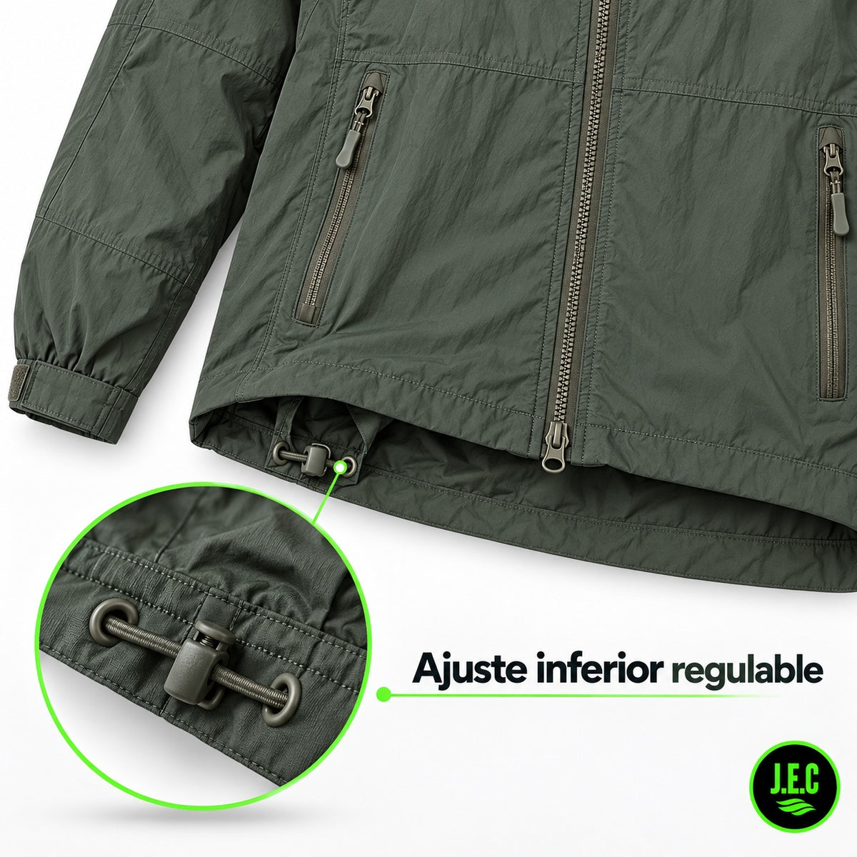 Chaqueta Cortaviento Hombre Con Capucha