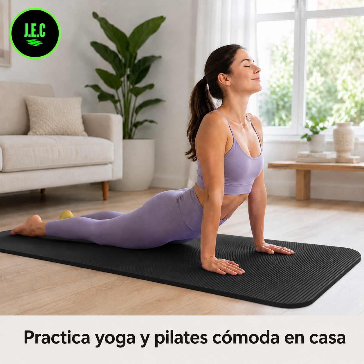 Mat de Yoga y Pilates Grueso de 10 mm Antideslizante