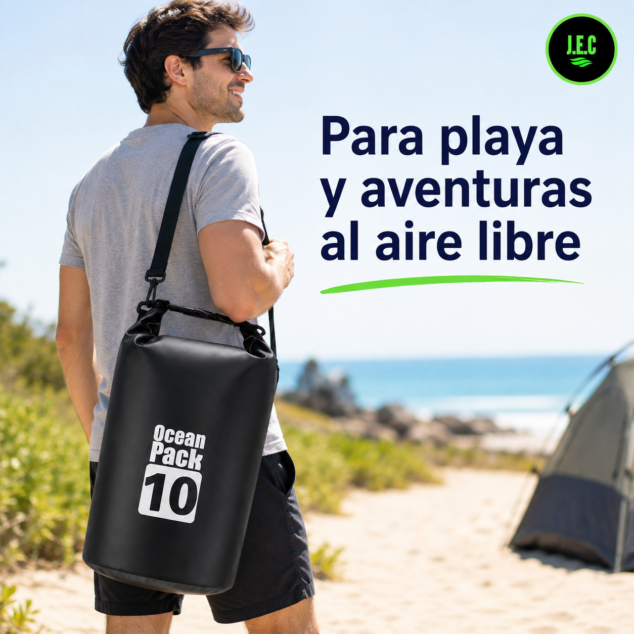 Bolsa Seca Ocean Pack 10 Litros Impermeable con Correa