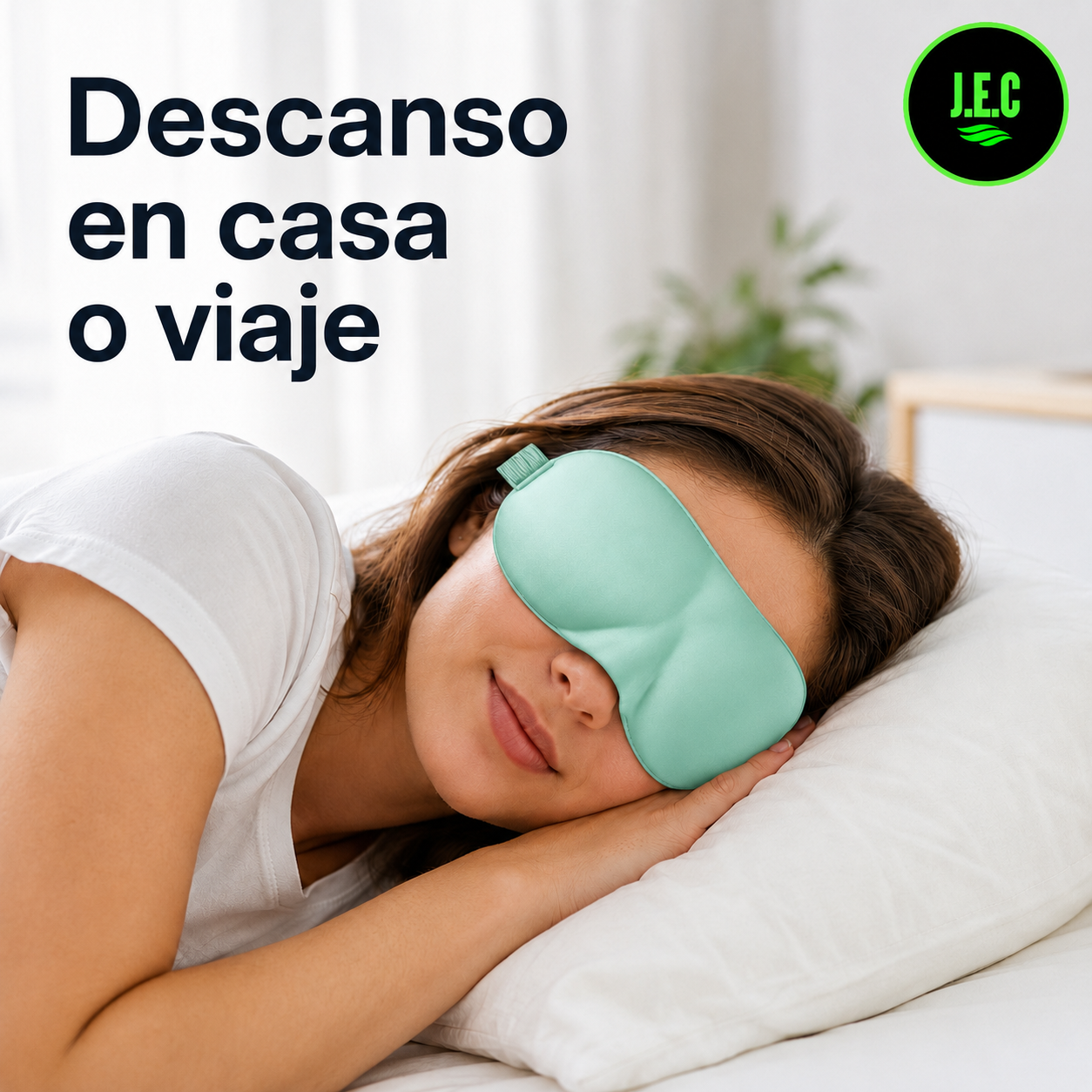 Antifaz Para Dormir, Mascarilla  De Algodón Blackout 3d