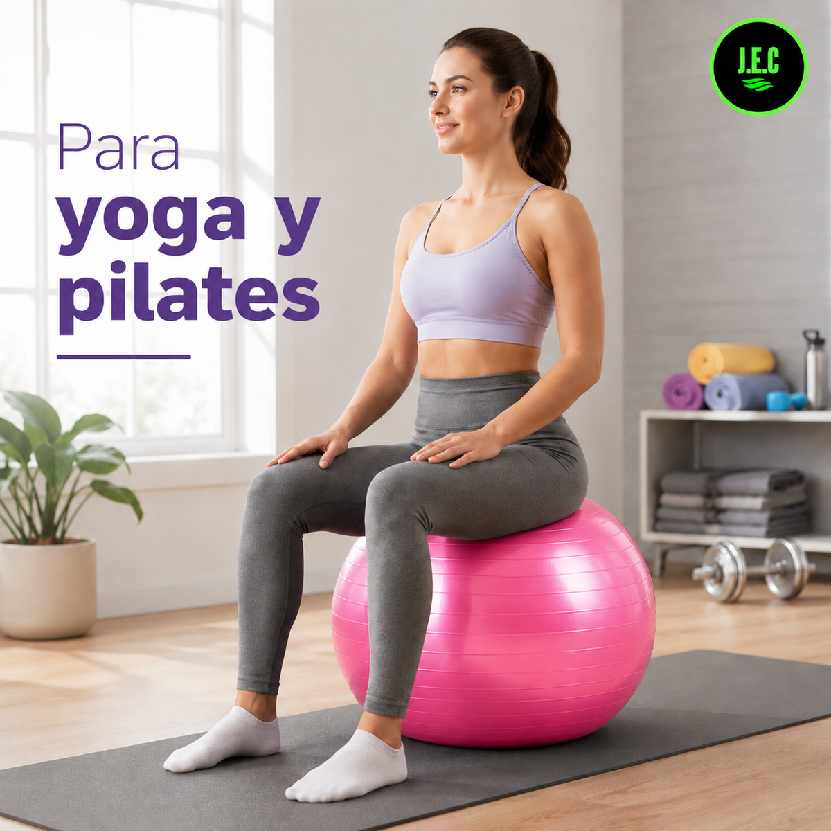 Pelota De Yoga Antiexplosión 2mm Engrosada Antideslizante+ Inflador