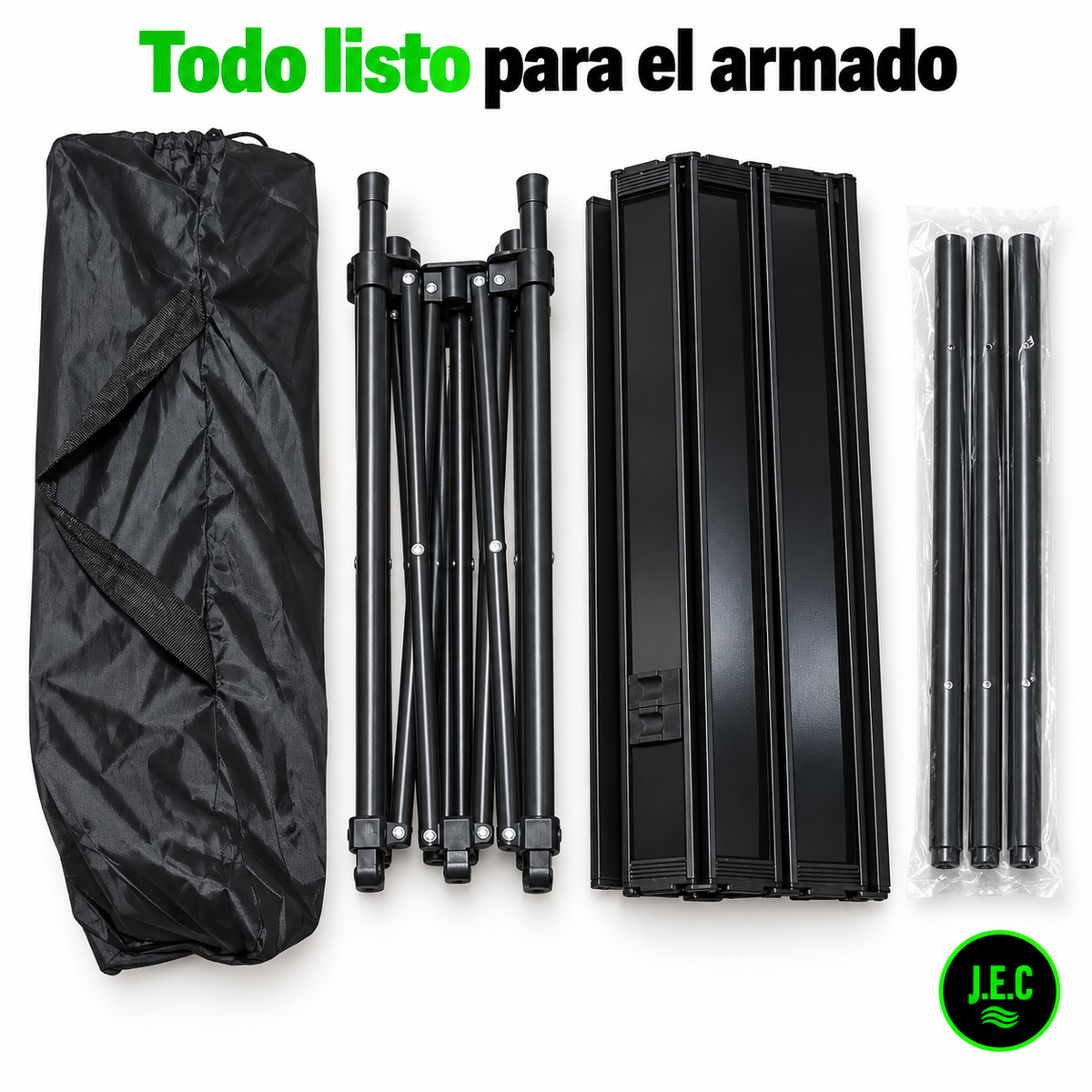 Mesa Plegable Camping Grande 95x56x52 cm Enrollable