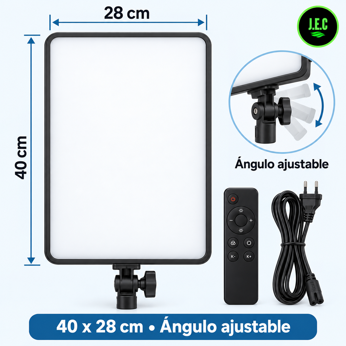 Panel de iluminación LED para fotografía y video