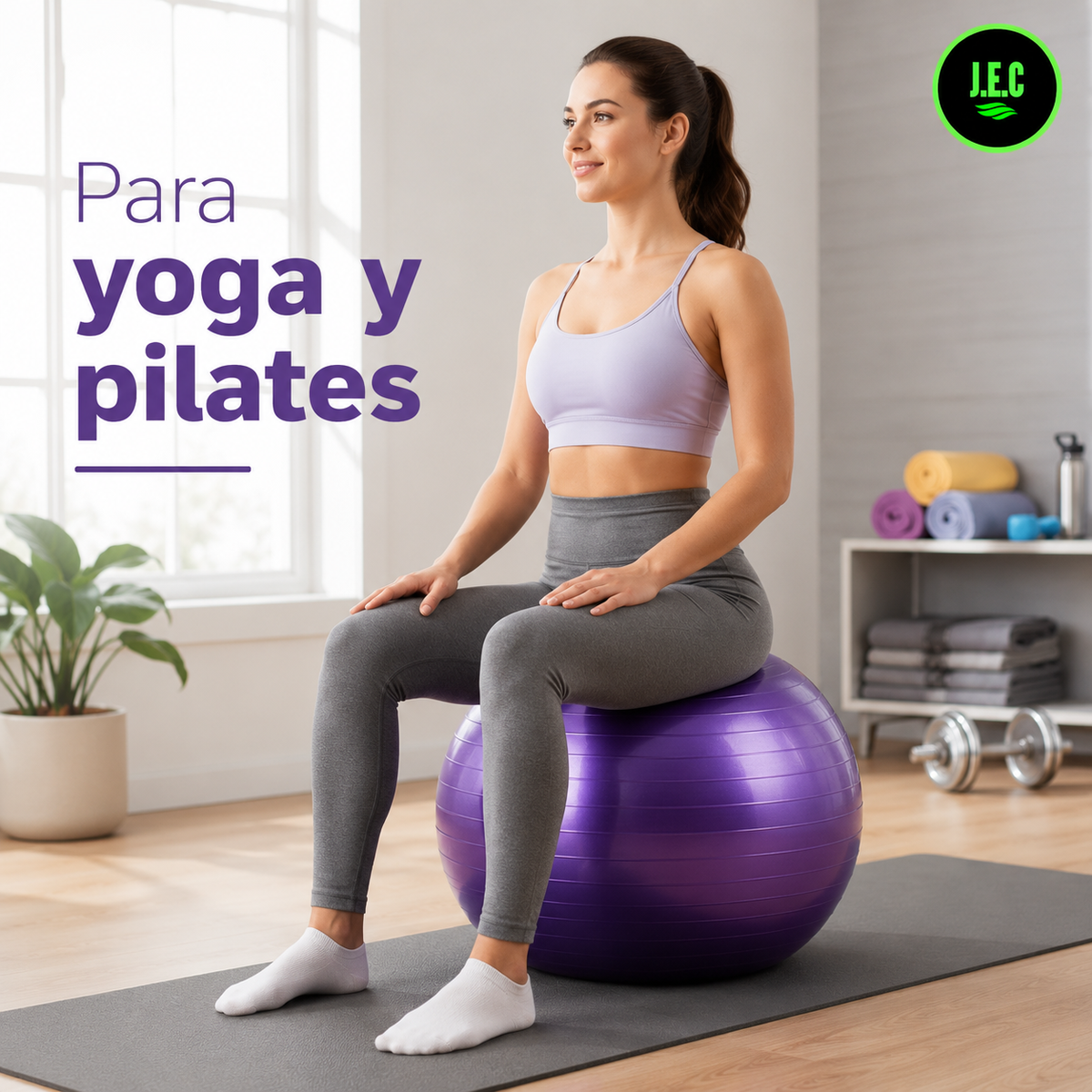 Pelota De Yoga Antiexplosión 2mm Engrosada Antideslizante+ Inflador
