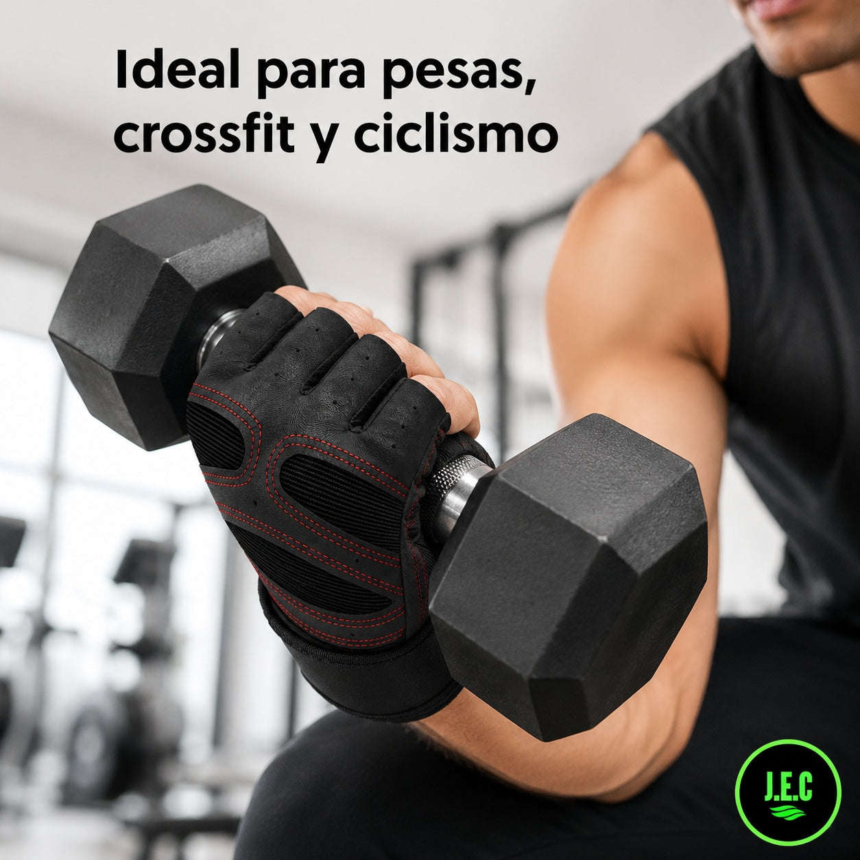 Guantes De Fitness Para Hombre Con Soporte De Muñeca