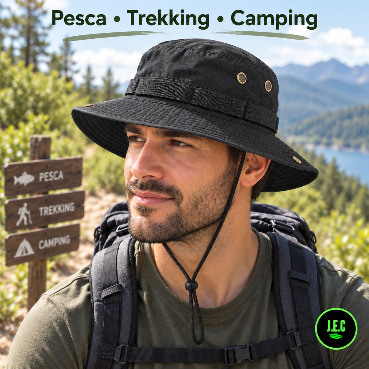 Sombrero Boonie Outdoor Pesca Caza Trekking