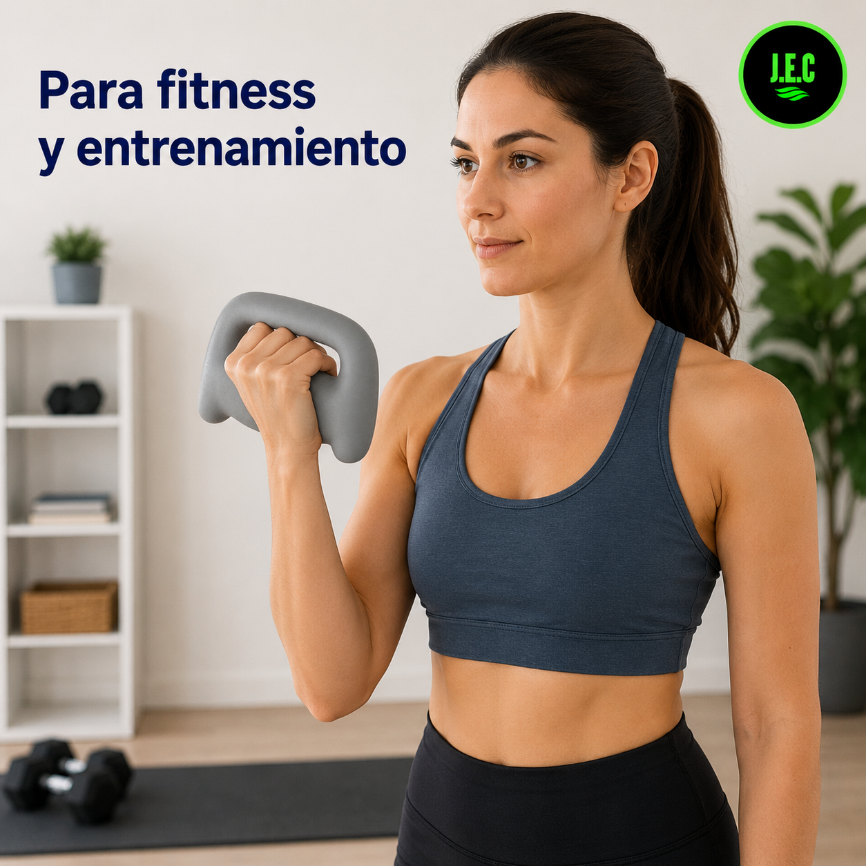 Mancuerna Ergonómica de 1 kg con Agarre Integrado