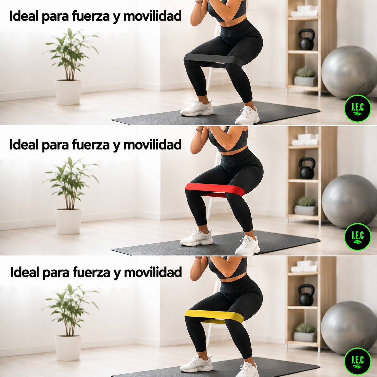Banda Elástica Negra 65LB Nivel Avanzado Entrenamiento