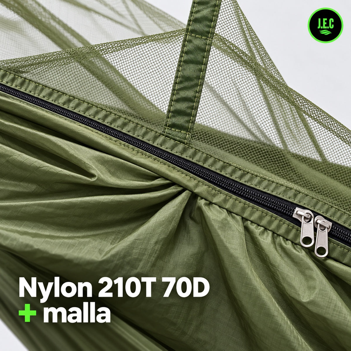 Hamaca Camping con Mosquitero 265x140 cm Nylon 210T