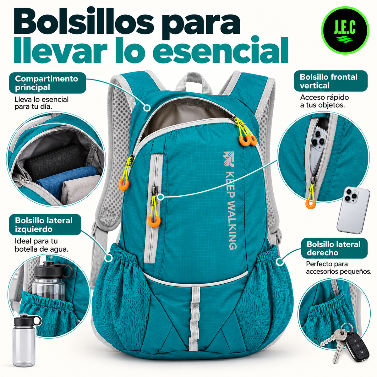Mochila 8L Trekking Ciclismo Running