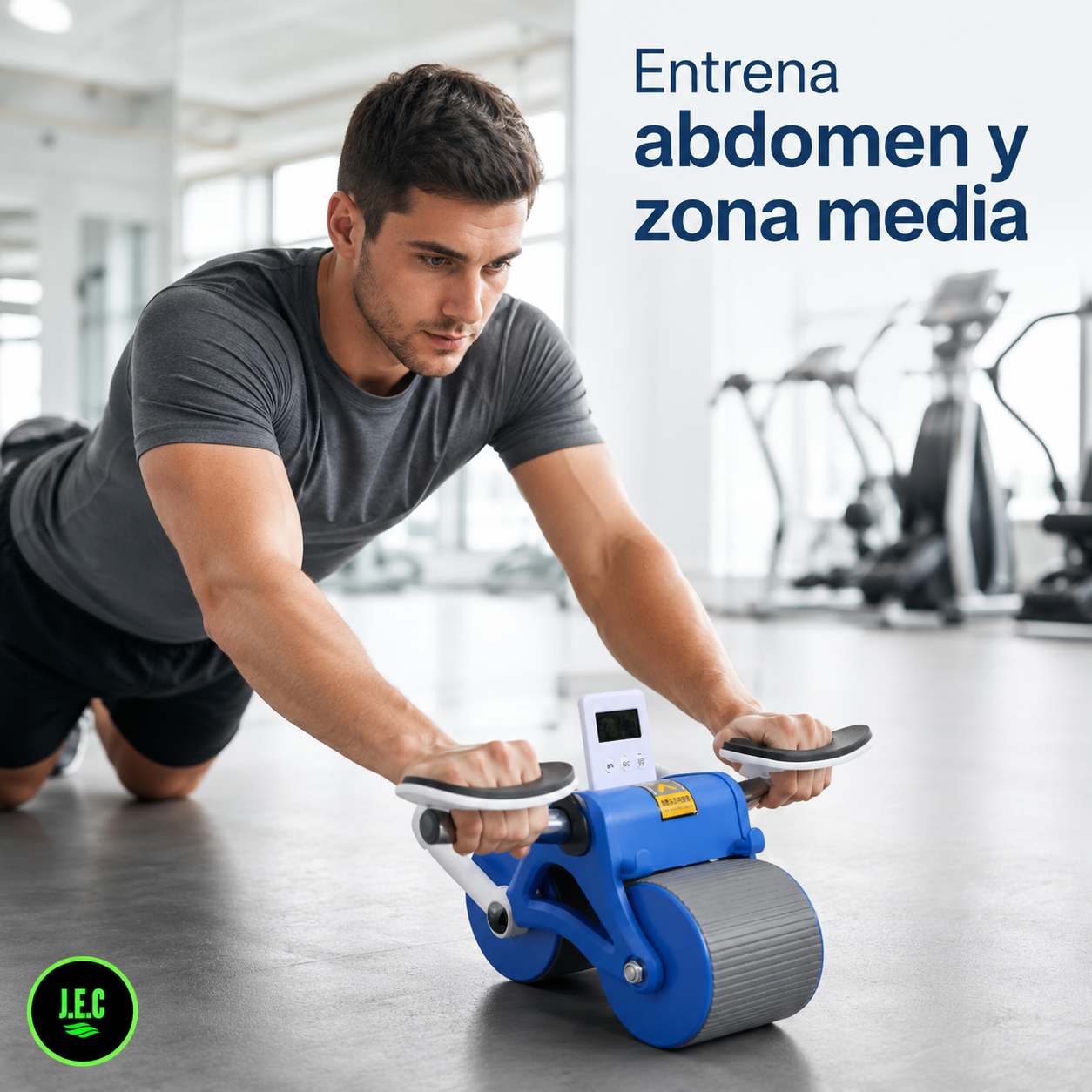 Rueda Abdominal  Doble Con Soporte De Codo Doble + Alfombra