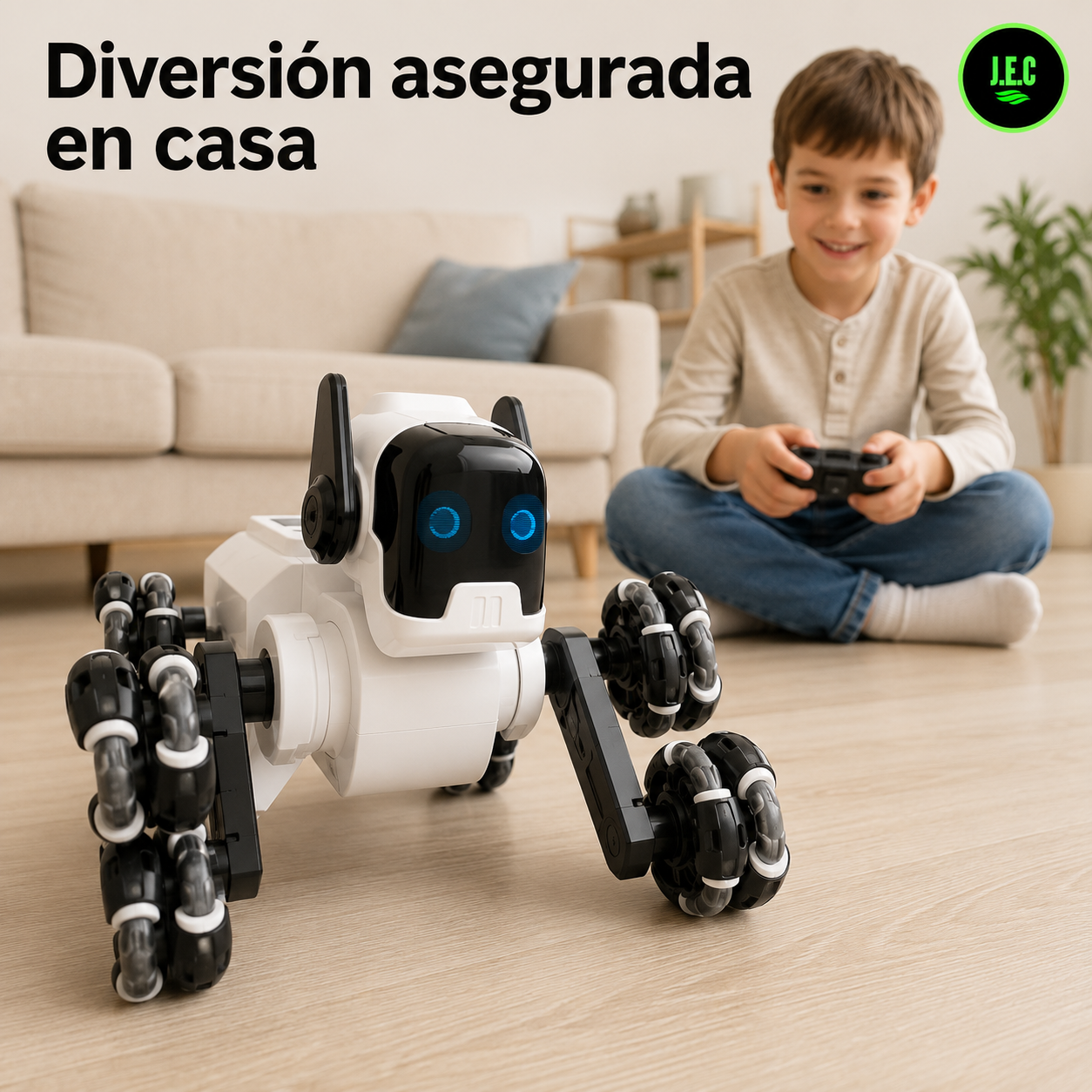 Robot Interactivo a Control Remoto con Luces y Música