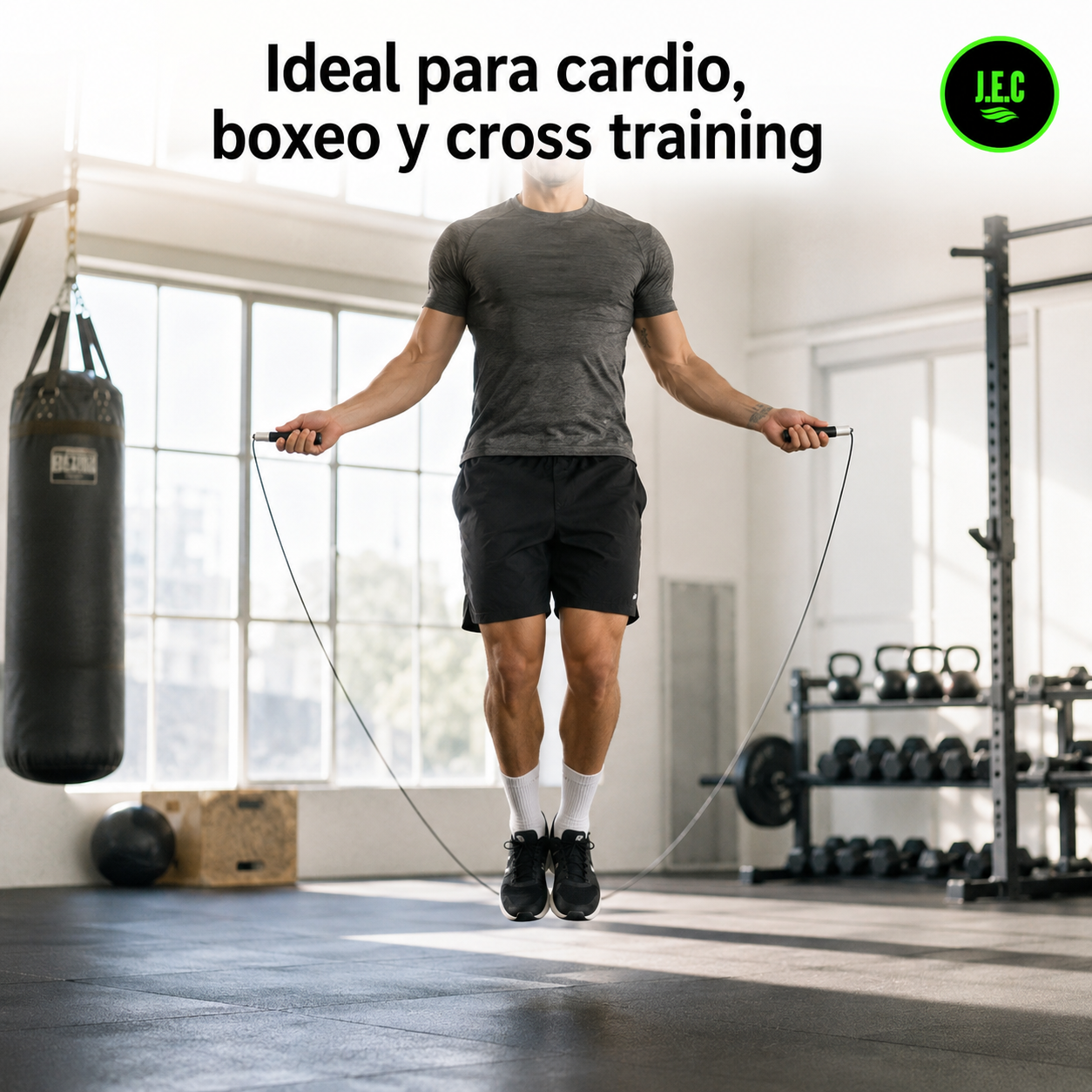 Cuerda de Saltar Profesional Ajustable Cardio y Boxeo