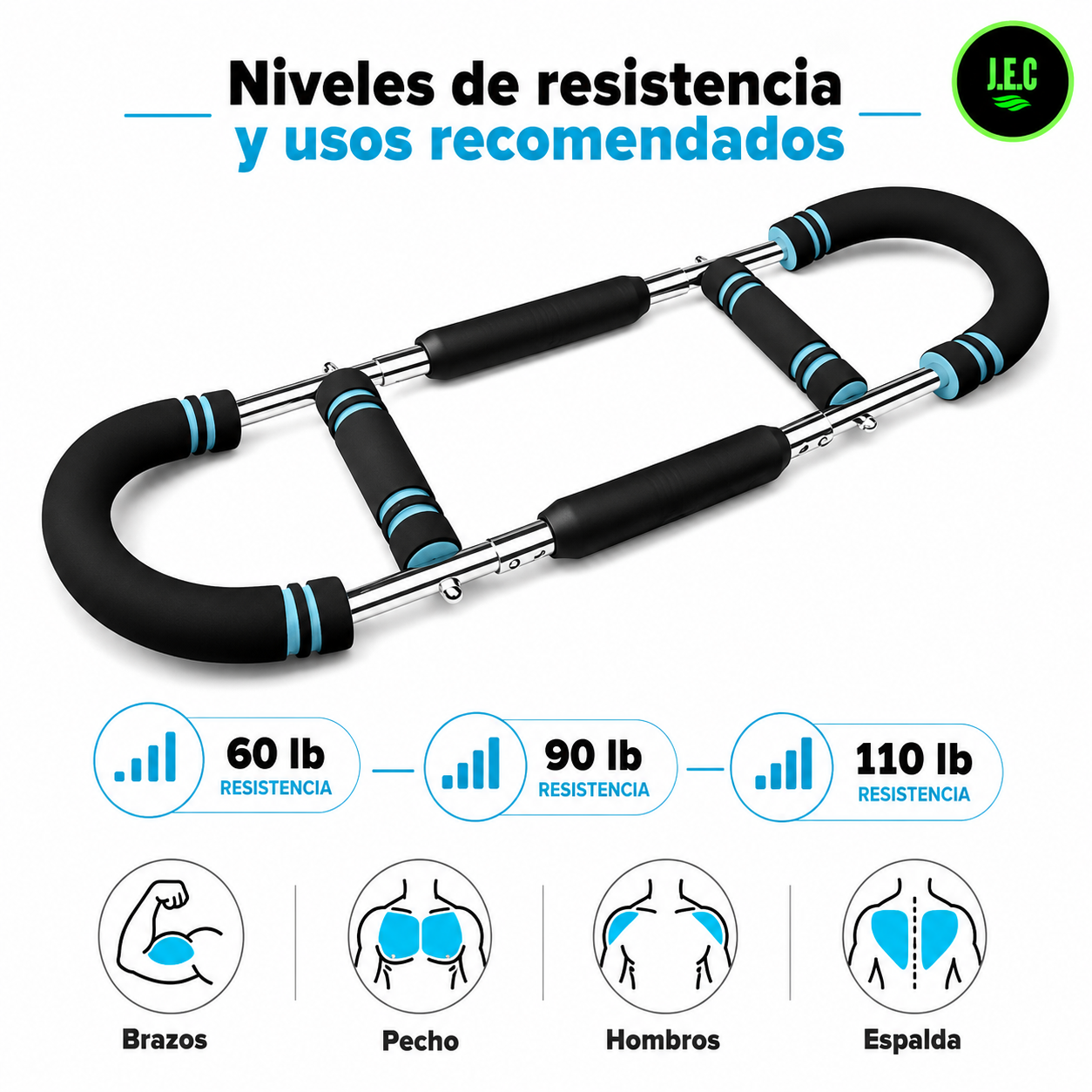 Barra de Pilates con Banda Elástica para Yoga y Fitness