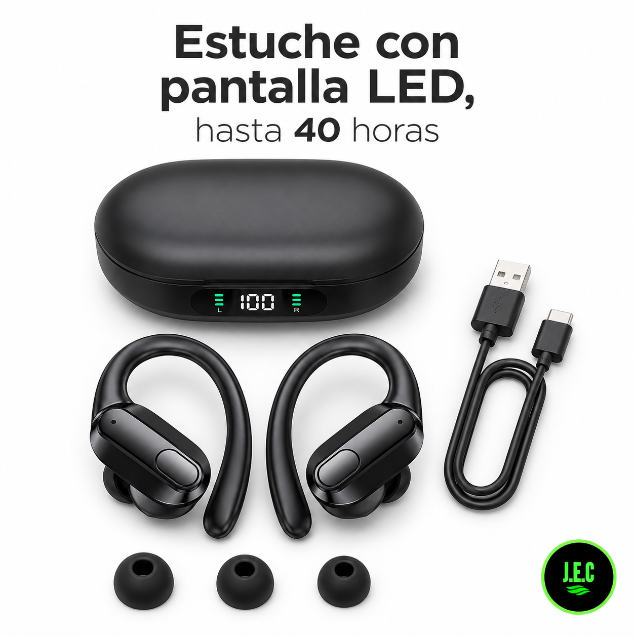 Audífonos Thinkplus XT80 TWS Deportivos Bluetooth 5.3 con Gancho