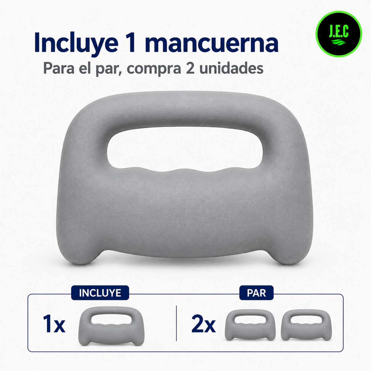 Mancuerna Ergonómica de 1 kg con Agarre Integrado