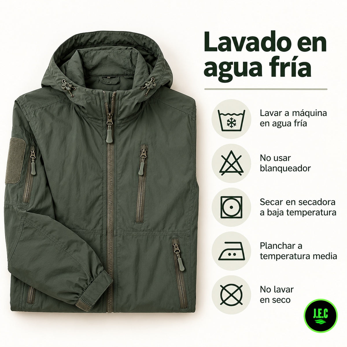 Chaqueta Cortaviento Hombre Con Capucha