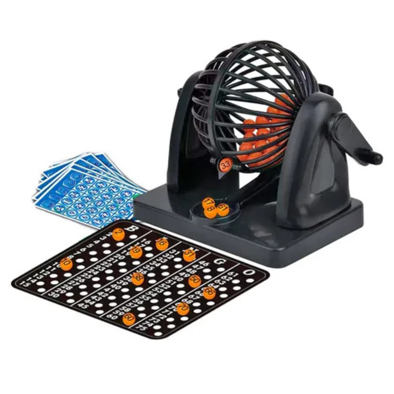 Bingo Lotto 75 números con bolillero y 10 cartones