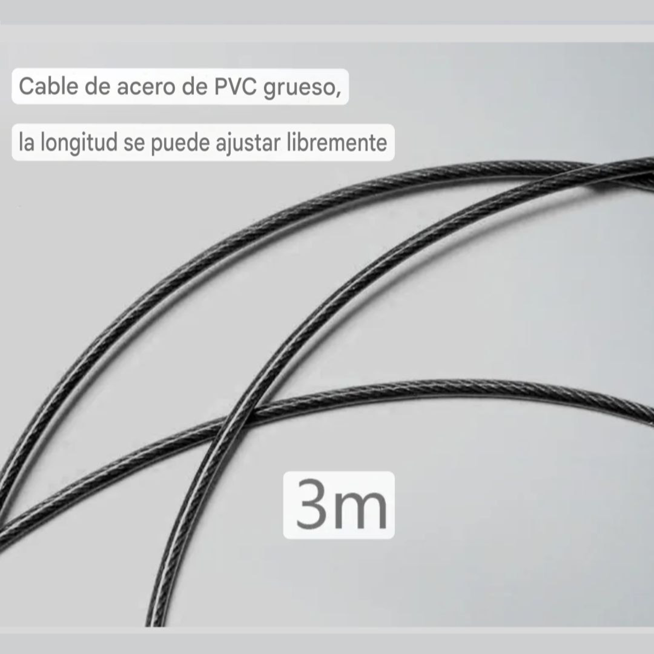 Cuerda de Saltar Profesional Ajustable Cardio Gym