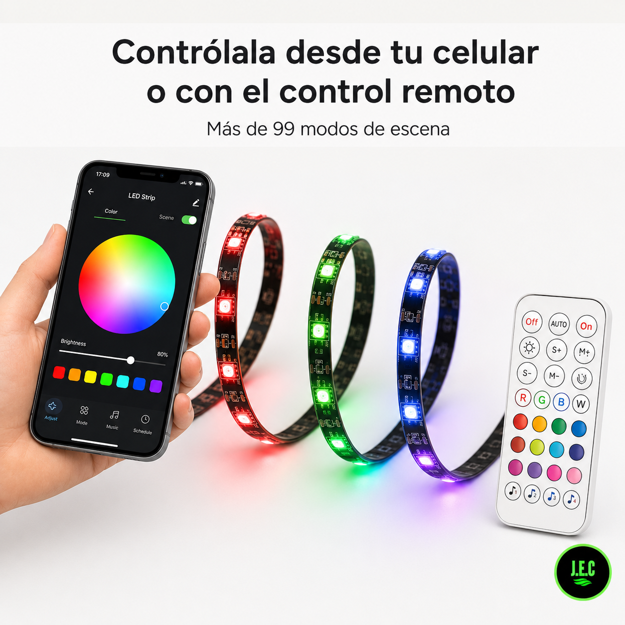 Tira Led Inteligente de 5 Metros con Sincronización de Imagen