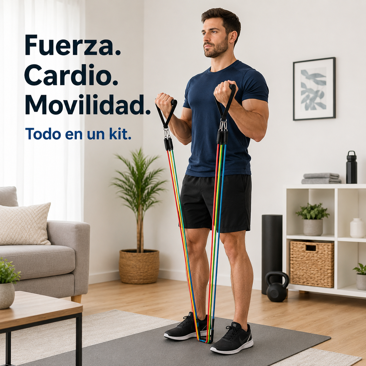 Kit Bandas Resistencia 17 Piezas Latex hasta 150 lbs