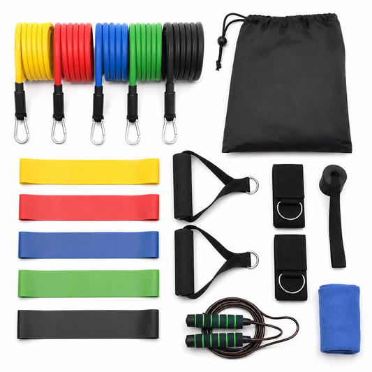 Kit Bandas Resistencia 17 Piezas Latex hasta 150 lbs