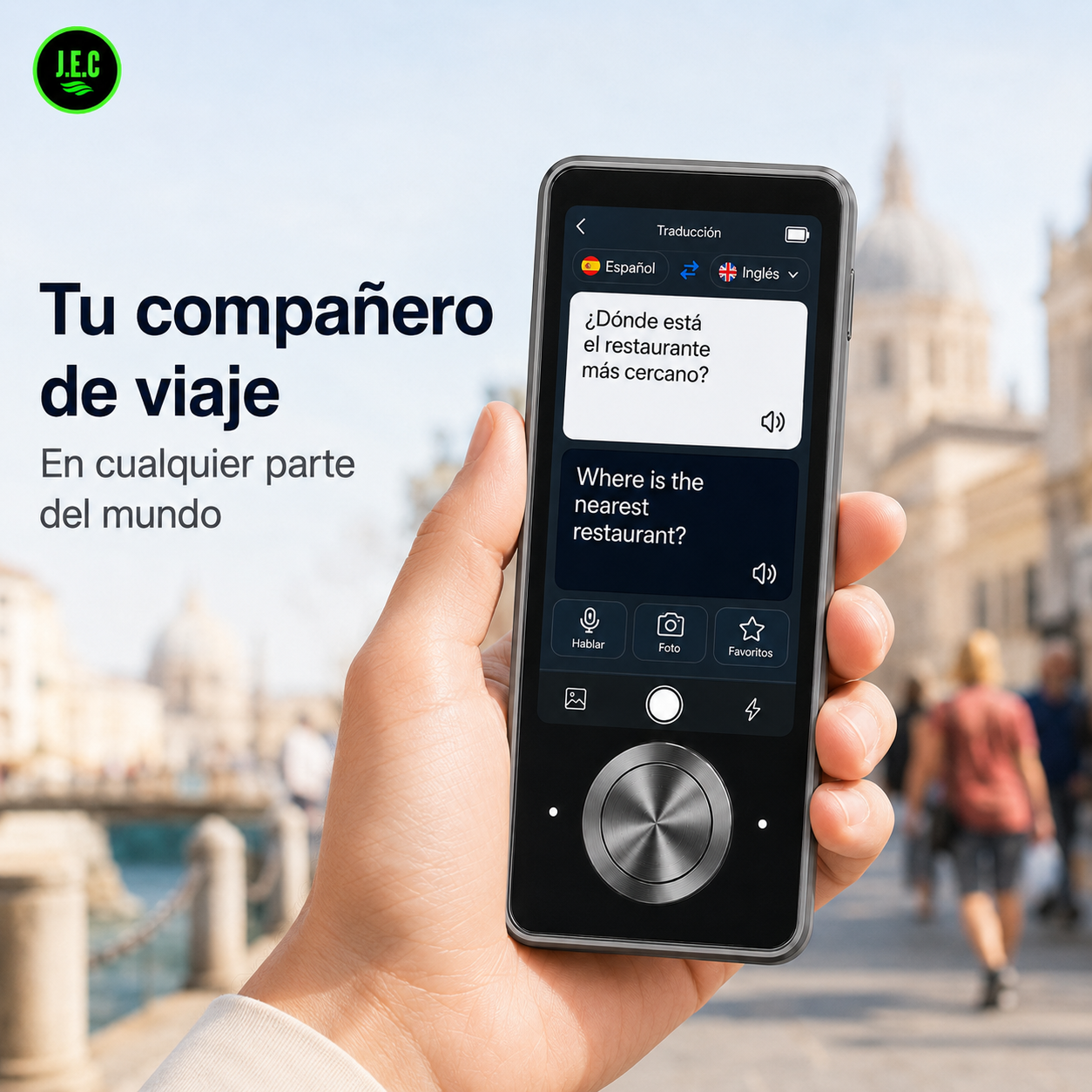 Traductor M9 con IA — 107 Idiomas, Voz y Fotos Offline