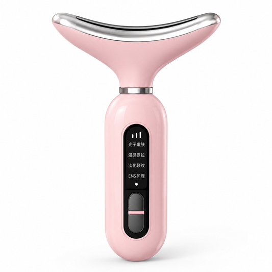 Dispositivo Facial EMS LED Vibracion para Cuello Rostro