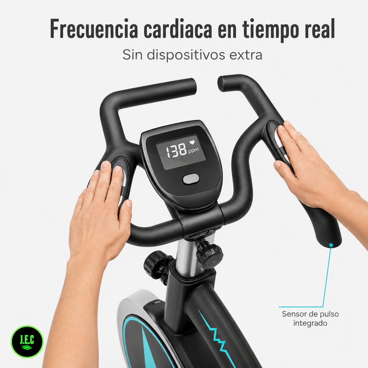 Bicicleta Spinning Sensor Cardiaco y Asiento Dinamico