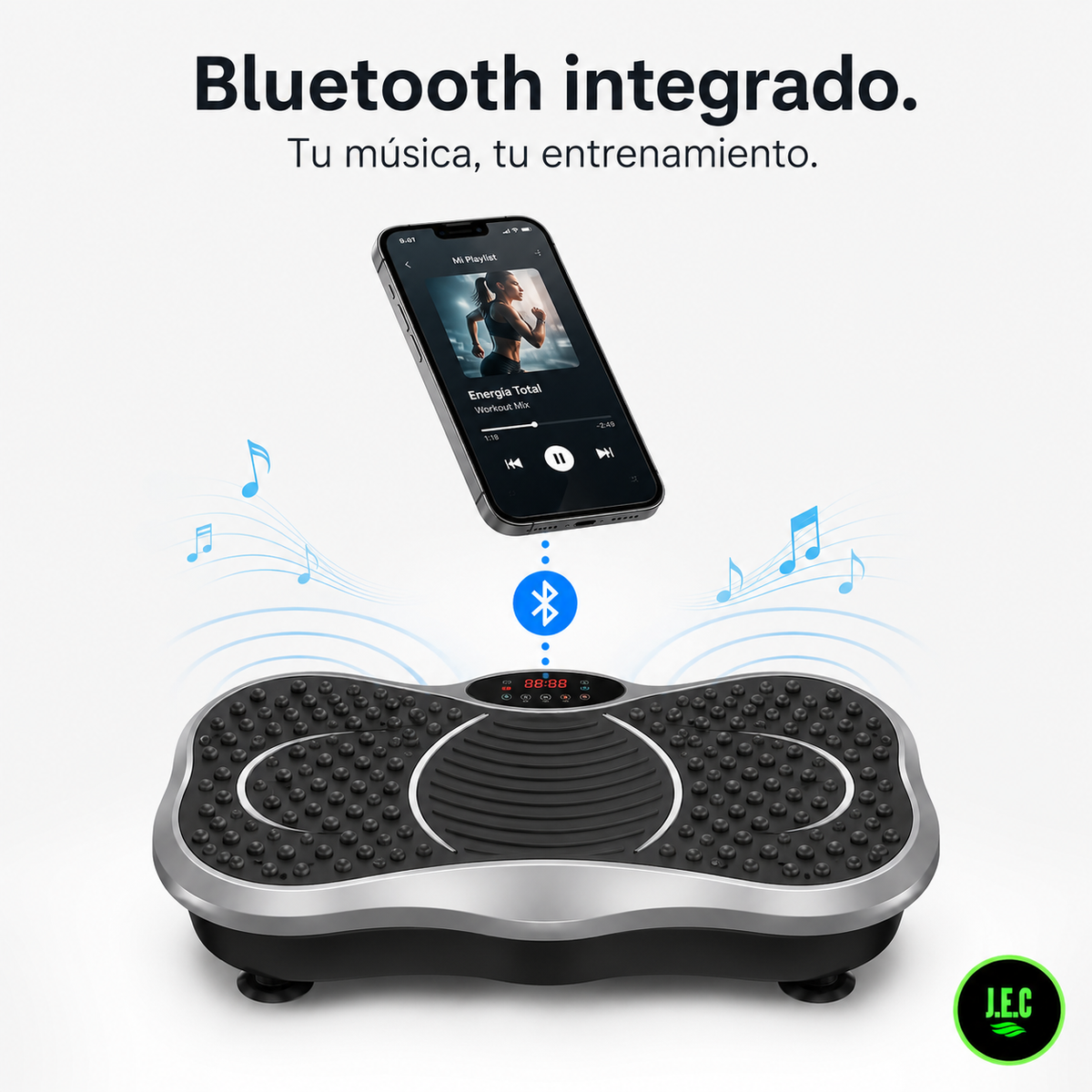 Plataforma Vibratoria 3 en 1 Bluetooth 180 Niveles