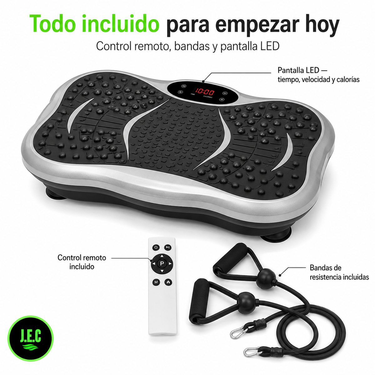 Plataforma Vibratoria 3 en 1 Bluetooth 180 Niveles