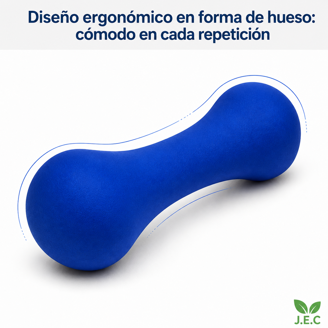 Mancuerna de Neopreno 2 Kg Forma de Hueso por Unidad