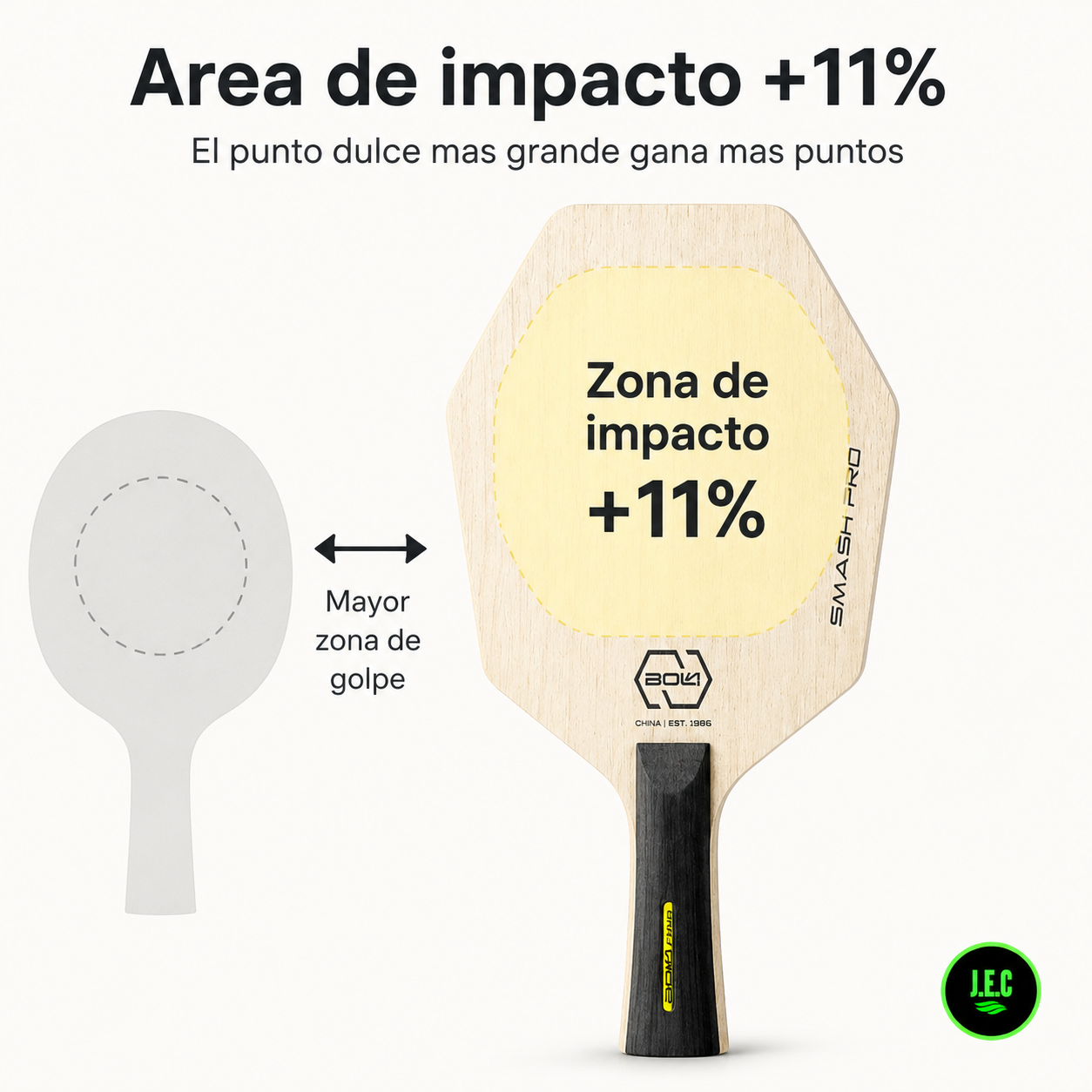 Pala Hexagonal Profesional 5 Capas Madera Ligera Control