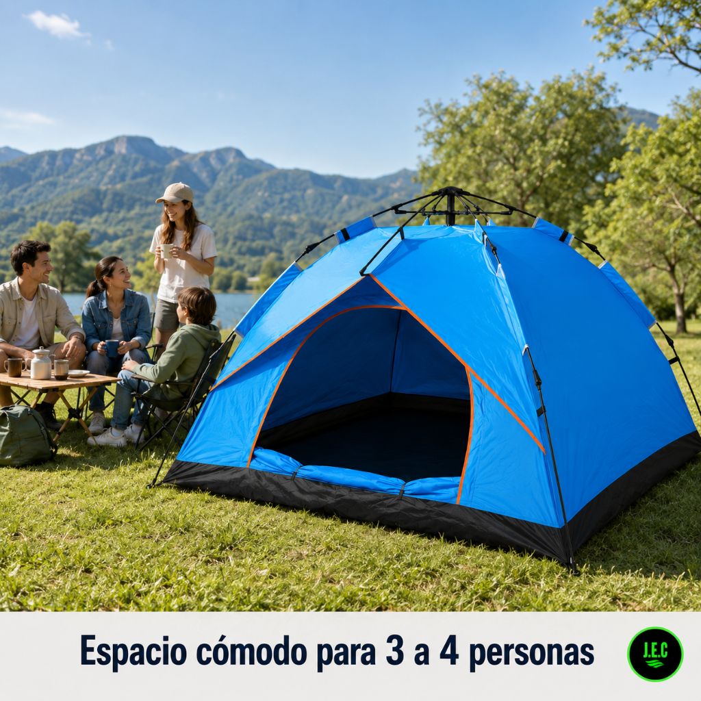 Carpa Automática Pop Up Ultraliviana para 3 a 4 Personas