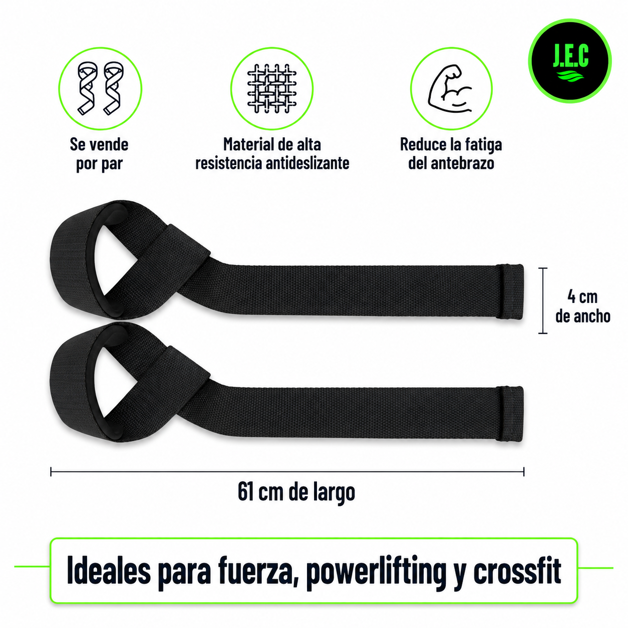 Lifting straps correas de muñeca gimnasio crossfit pesas