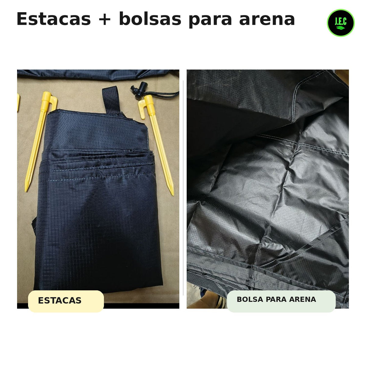 Manta compacta para picnic y camping 200 × 210 cm