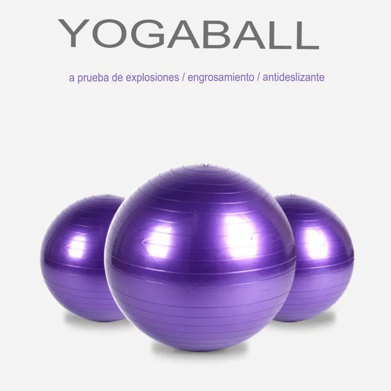 Pelota De Yoga Antiexplosión 2mm Engrosada Antideslizante+ Inflador