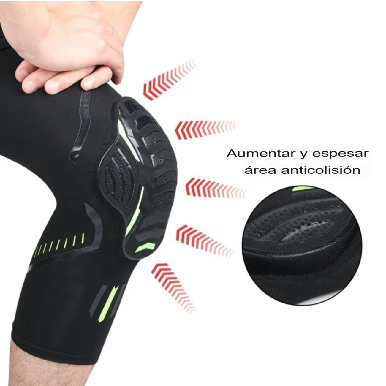 Rodillera Deportiva Antigolpes – Compresión, Protección y Antideslizante