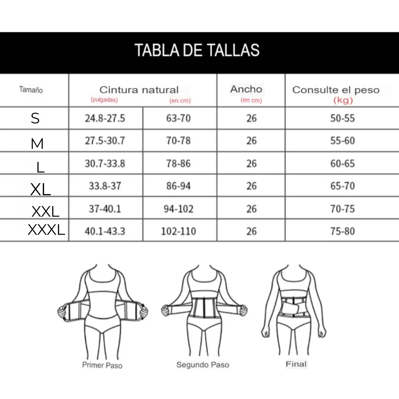 Faja modeladora reductora cintura mujer deportiva