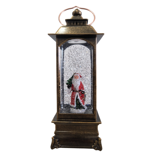 Adorno Navideño Farol Musical 32cm Vintage Decorativo