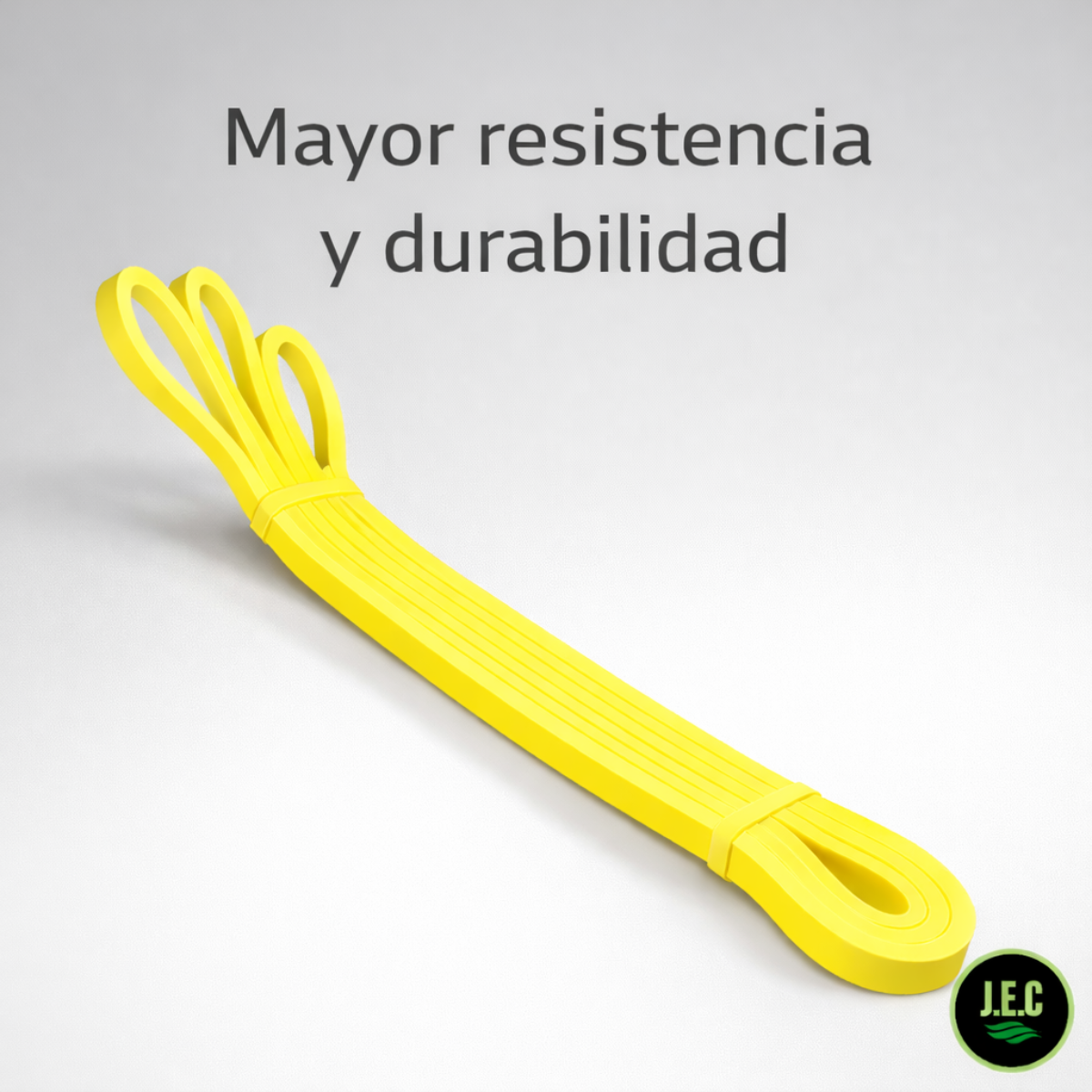 Banda Elástica de Resistencia Amarilla 20lb Fitness J.E.C