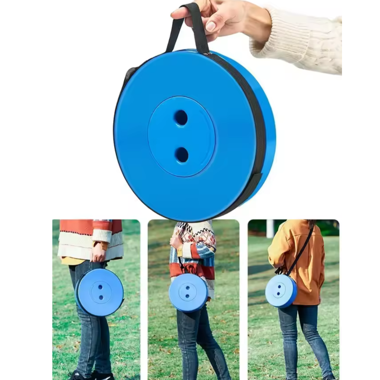 Silla Retráctil Taburete Plegable Camping Tipo Telescopio