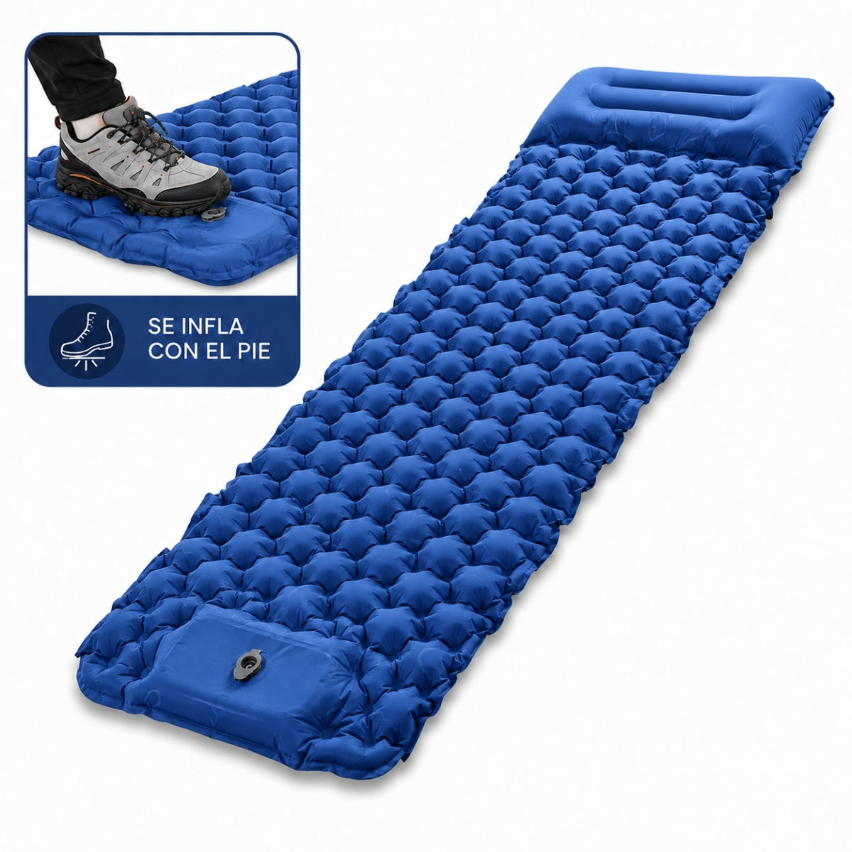 Colchoneta Camping Ultraligera TPU Impermeable Con Inflador