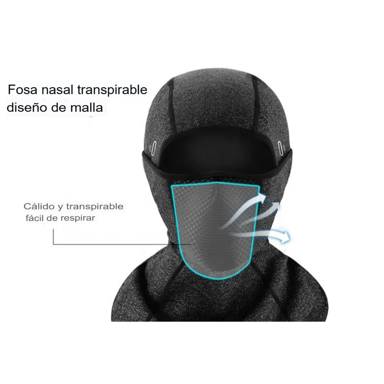 Pasamontañas Térmico Transpirable Para Deportes Balaclava