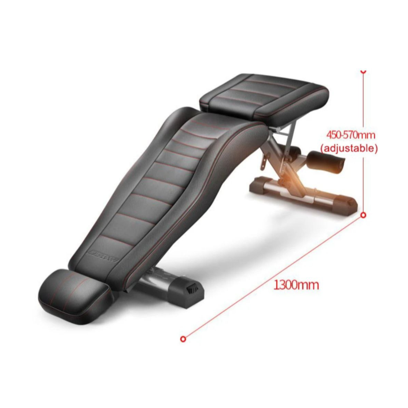 Banco De Ejercicios Premium Ajustable Plegable 300 Kg