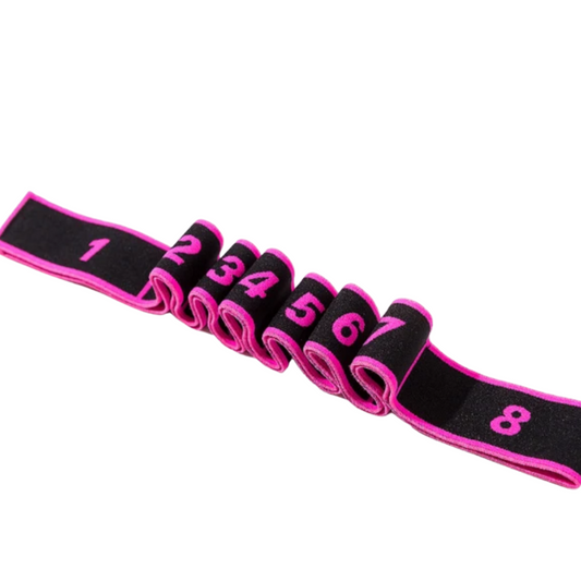 Banda Elástica Resistencia Para Yoga Con 8 Anillos Separados