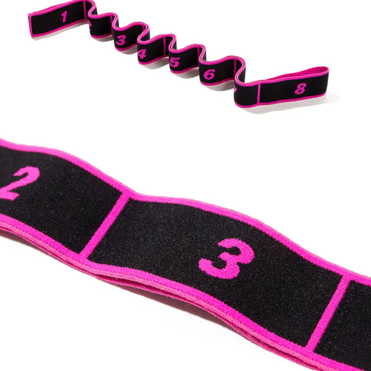 Banda Elástica Resistencia Para Yoga Con 8 Anillos Separados