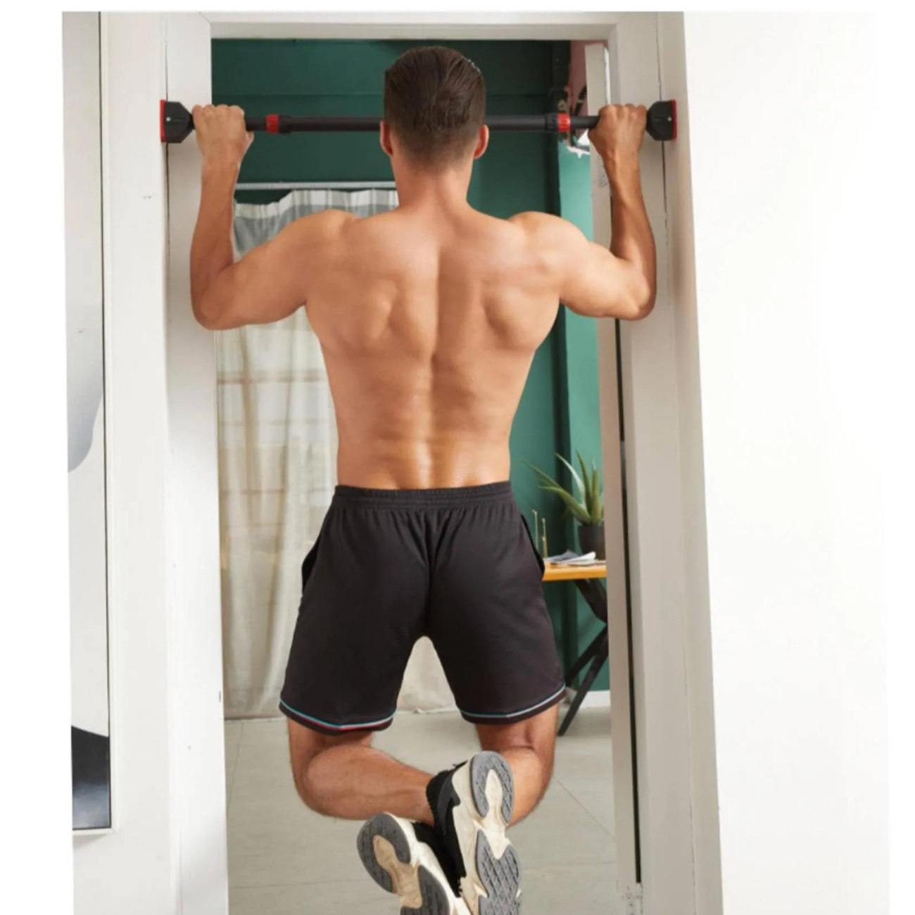 Barra de Dominadas Horizontal Ajustable Para Puerta