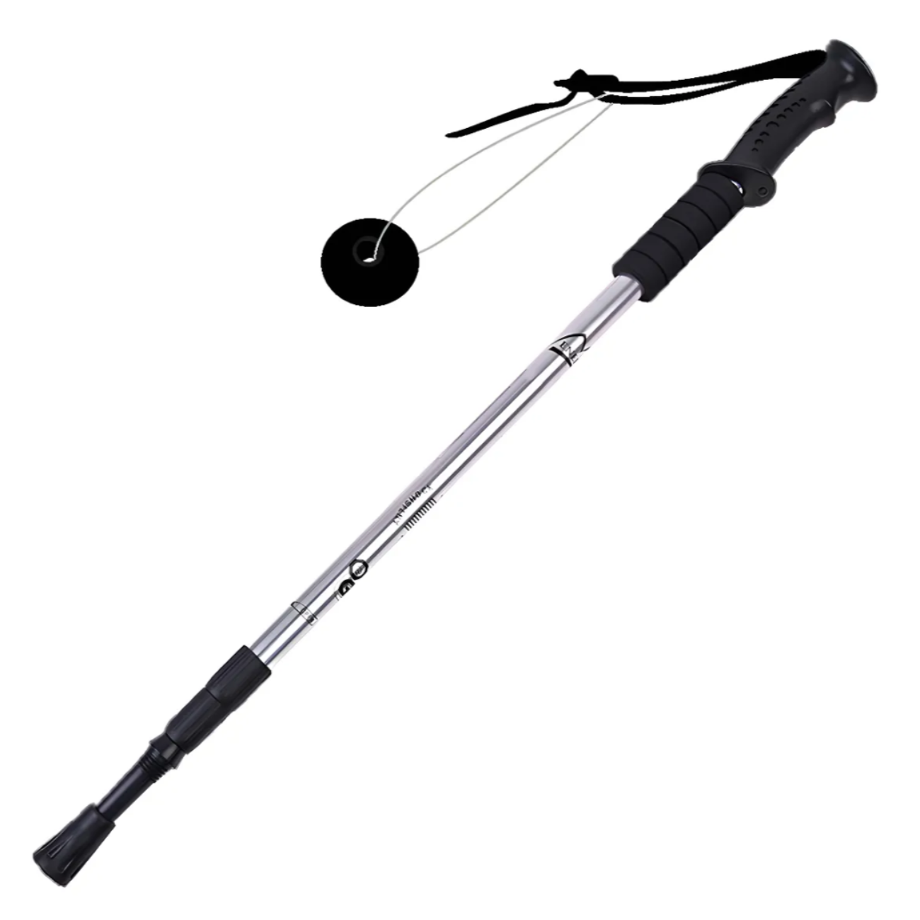 Bastón Senderismo 2 Tramos Adaptativo Anti-shock Aluminio