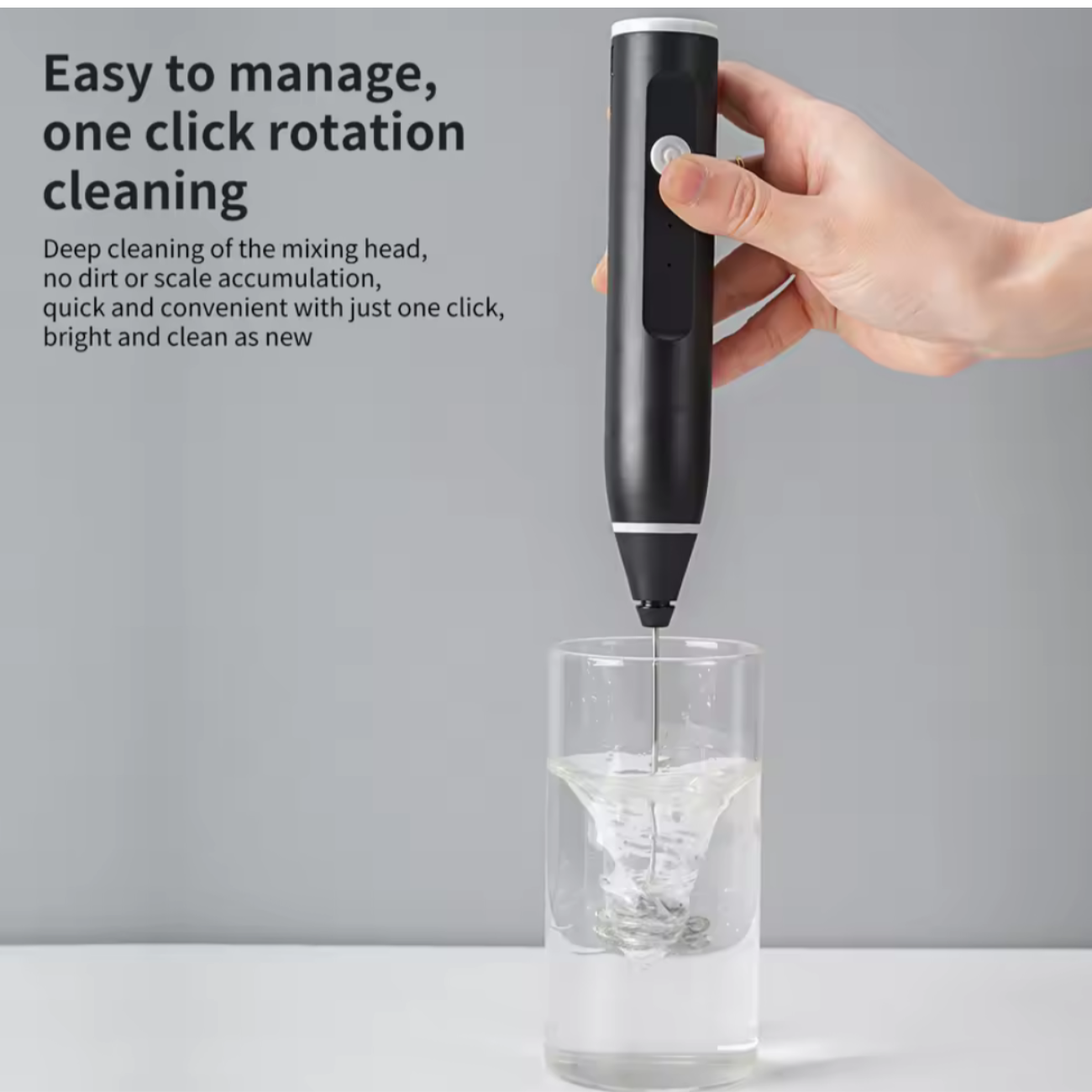 Batidor Eléctrico Recargable, 3 Velocidades, Espumador De Leche.